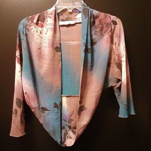 ARYEH Women's Blue & Purple Shrug Size Medium